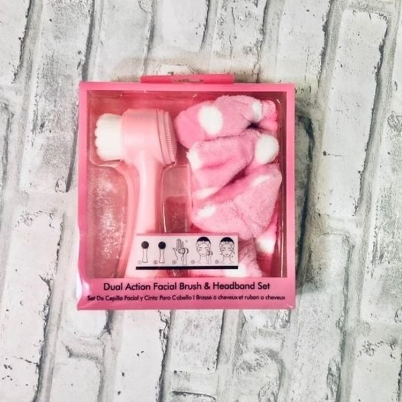 skin cleansing brush with plush headband - Picture 2 of 5